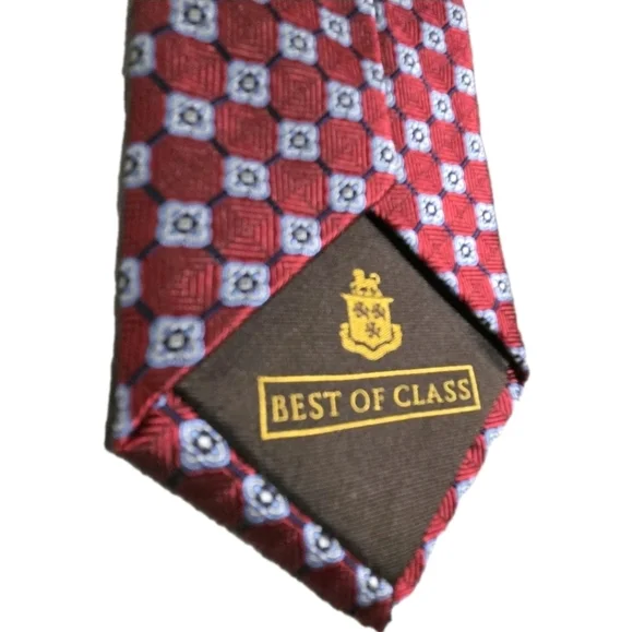 Robert Talbott Neck Tie Best of Class Geometric Mens 100% Silk Hand Made In USA. - Picture 6 of 8